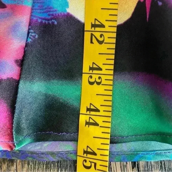 NWT NIGHTWAY Multi Color Formal Halter Rhinestone Accents Gown Size 14 - Picture 10 of 12